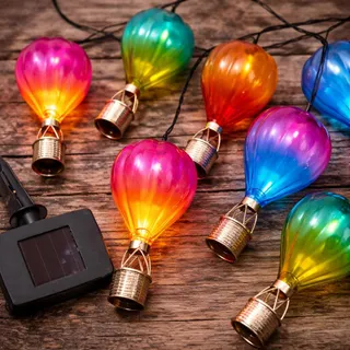 FESTIVE LIGHTS Solar Ballonlamp Buiten Kleurrijk 2,7M 10 LED — miniatuur 4