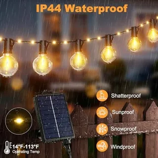 Solar Tuinlichtjes 12M 26 LED Weerbestendig 19 Modi 1800mAh — miniatuur 6