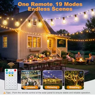 Solar Tuinlichtjes 12M 26 LED Weerbestendig 19 Modi 1800mAh — miniatuur 4