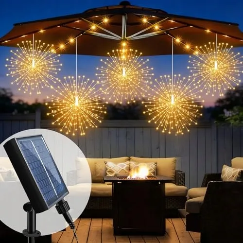 Solar LED Tuinlichtjes 360 LED IP65 Waterdicht Terras Balkon — foto 1