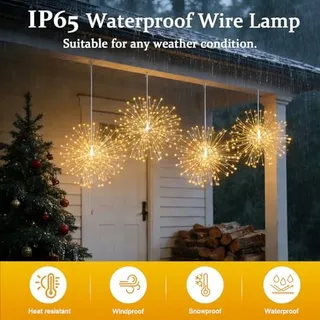 Solar LED Tuinlichtjes 360 LED IP65 Waterdicht Terras Balkon — miniatuur 6