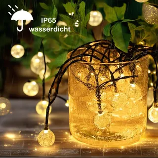 HQYNSS Solar LED Lichtsnoer Buiten 22M 100 LED IP65 Waterdicht Tuin Party — miniatuur 3