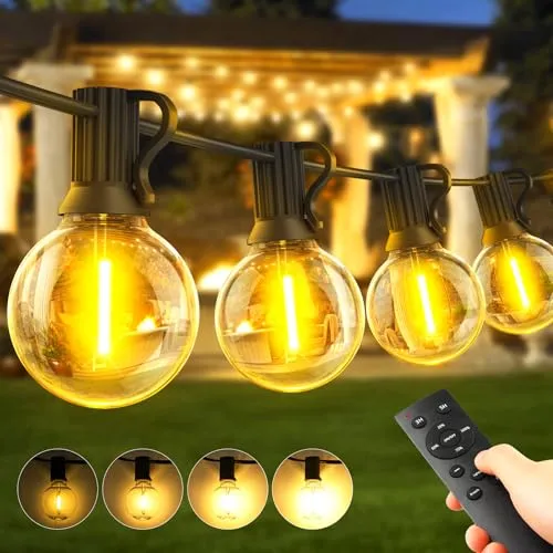 WARLISOU LED Lichtslinger Buiten Dimbaar Warmwit 30M Afstandsbediening — foto 1