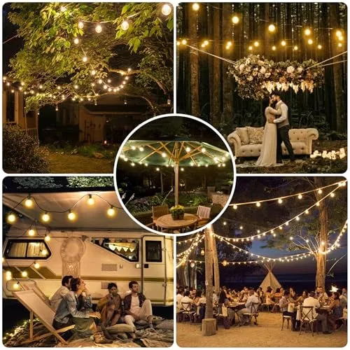 WARLISOU LED Lichtslinger Buiten Dimbaar Warmwit 30M Afstandsbediening — foto 7