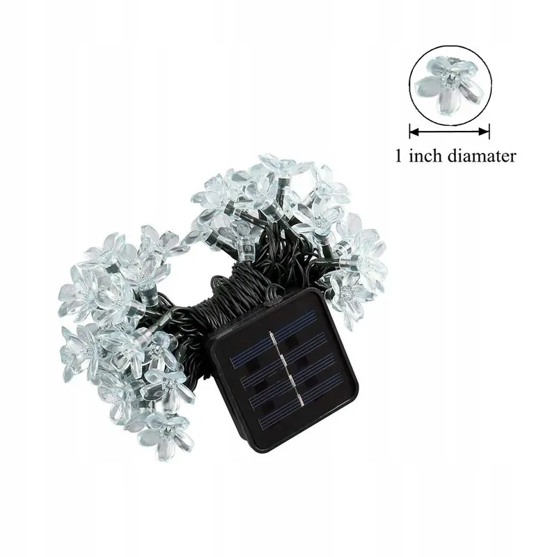Solar Lichtsnoer Buiten Bloemen 8 Modi 7m 50 LED — foto 5