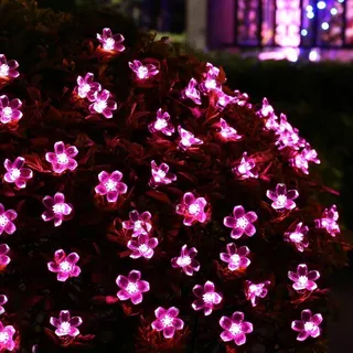 Solar Lichtsnoer Buiten Bloemen 8 Modi 7m 50 LED — miniatuur 3