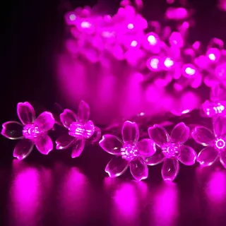 Solar Lichtsnoer Buiten Bloemen 8 Modi 7m 50 LED — miniatuur 2