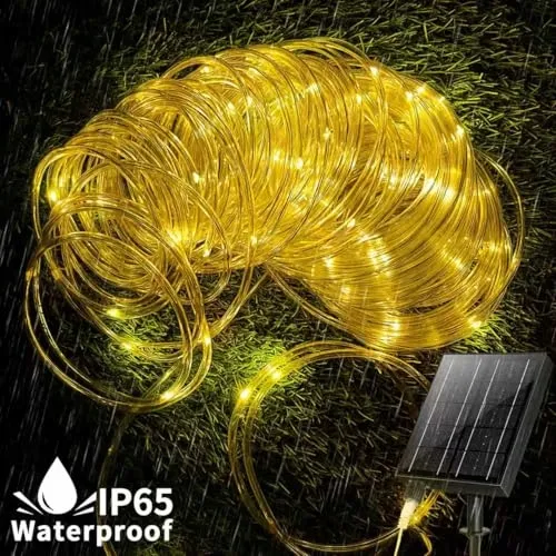 Solar Lichtketting Buiten Waterdicht Warmwit 8 Standen 53m 500 LED — foto 6