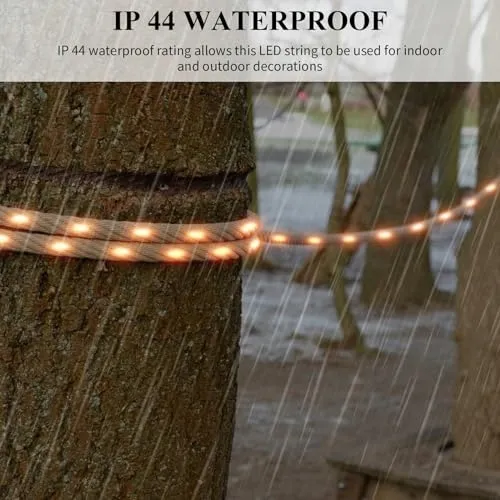 LED Hennepkoord Lamp Batterij Afstandsbediening 8 Modi 300cm 60 LED — foto 4