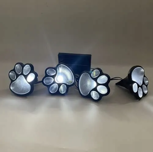 Solarlampen Tuin Hondenpoot Pad Koudwit 4 LED — foto 4