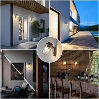 DAWALIGHT Buitenwandlamp Bewegingssensor Waterdicht IP44 — miniatuur 6
