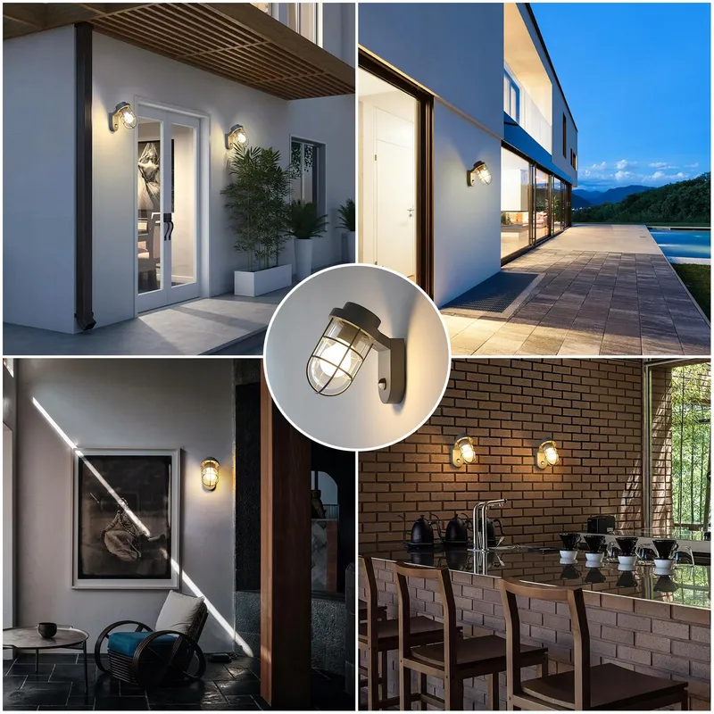 DAWALIGHT Buitenwandlamp Bewegingssensor Waterdicht IP44 — foto 6