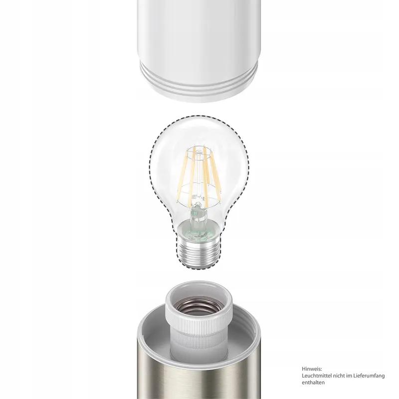 LEDSCOMDE PORU Buitenwandlamp Bewegingssensor RVS E27 IP44 — foto 2