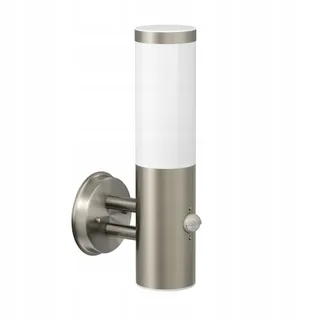LEDSCOMDE PORU Buitenwandlamp Bewegingssensor RVS E27 IP44 — miniatuur 1