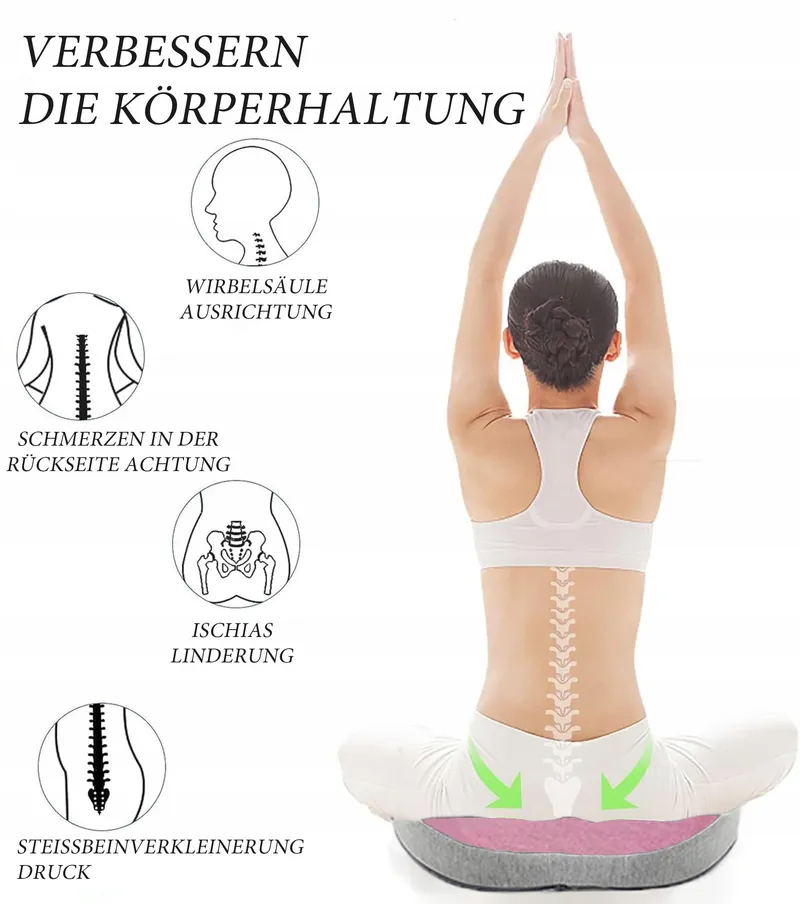 AUOKETUO Orthopedisch Kussen Aambeien Rugpijn — foto 3