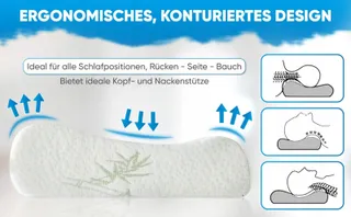 MEMORY FOAM Orthopedisch Kussen voor Zij- en Rugslapers — miniatuur 9
