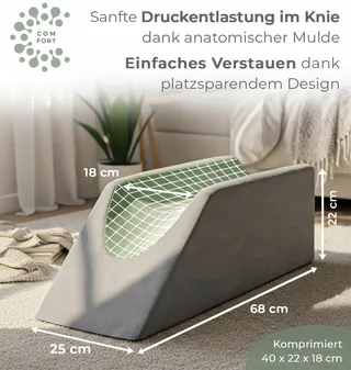 WELL B4 Beenverhogingskussen Wig Ondersteuning Voor Benen En Knieen — miniatuur 3