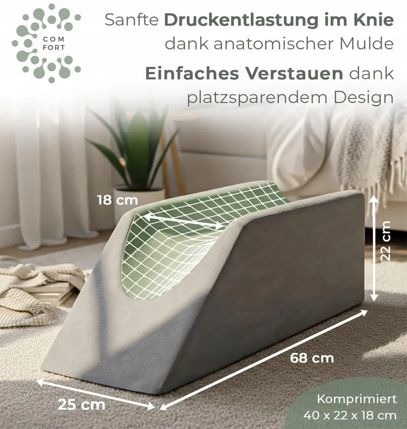 WELL B4 Beenverhogingskussen Wig Ondersteuning Voor Benen En Knieen — foto 3