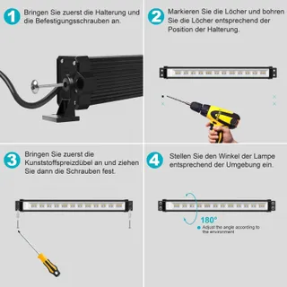 LINKE 42W LED Wallwasher Set 2 RGB Schijnwerper 10 Kleuren IP66 Waterdicht — miniatuur 6