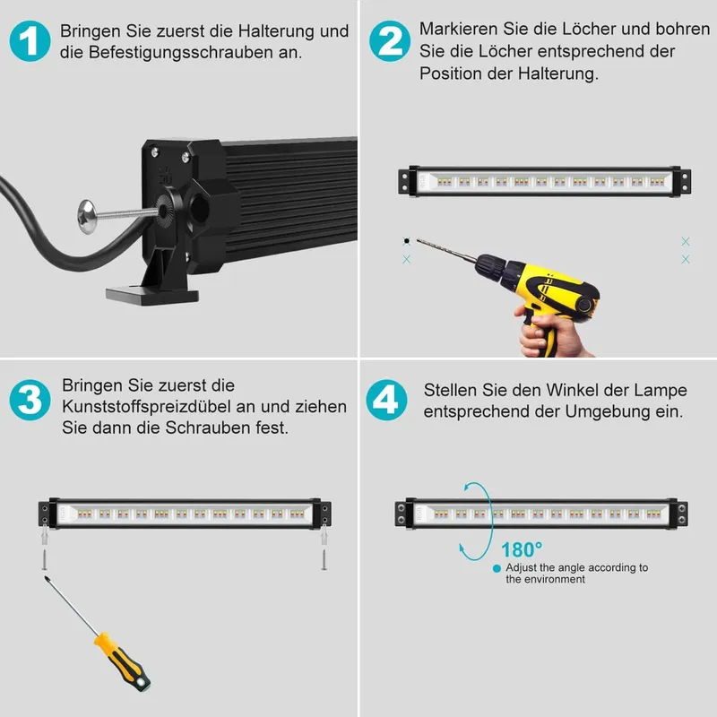 LINKE 42W LED Wallwasher Set 2 RGB Schijnwerper 10 Kleuren IP66 Waterdicht — foto 6