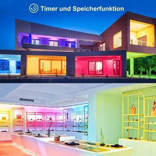 LINKE 42W LED Wallwasher Set 2 RGB Schijnwerper 10 Kleuren IP66 Waterdicht — miniatuur 4