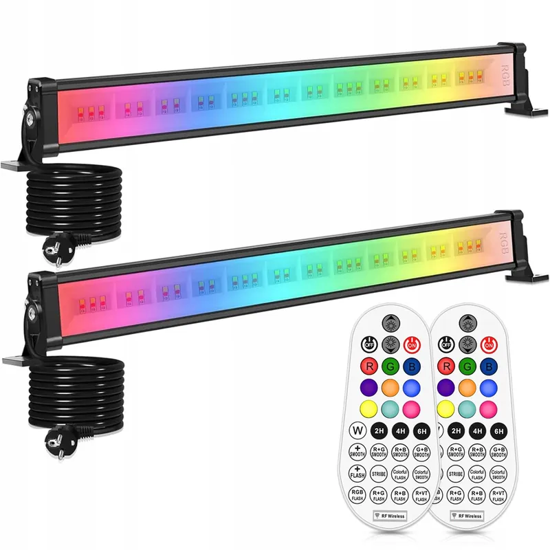 LINKE 42W LED Wallwasher Set 2 RGB Schijnwerper 10 Kleuren IP66 Waterdicht — foto 1