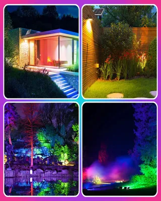 MEIKEE Solar RGB LED Schijnwerper 12 Kleuren Afstandsbediening — miniatuur 7