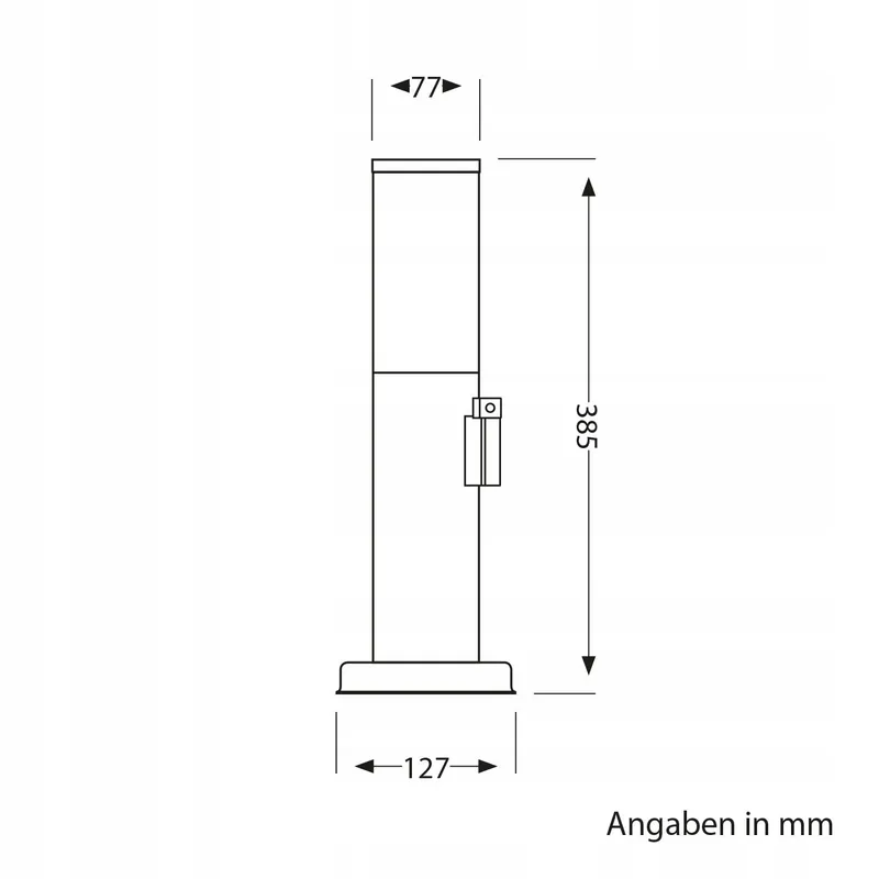 LEDSCOMDE PORU Tuinlamp IP44 39cm Antraciet E27 40W — foto 8