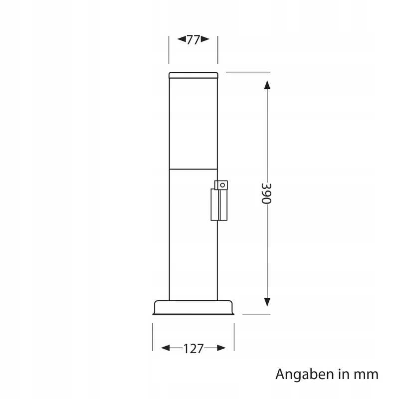 LEDSCOMDE PORU Tuinlamp IP44 39cm Antraciet E27 40W — foto 7
