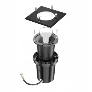 LEDSCOMDE Set 6 Lampen RELI Buiten IP67 Zwart 11x11cm GU10 — miniatuur 2