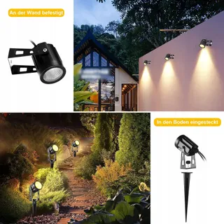 GREENCICK LED Tuinverlichting 6x 1800LM 21m IP65 Waterdicht — miniatuur 5