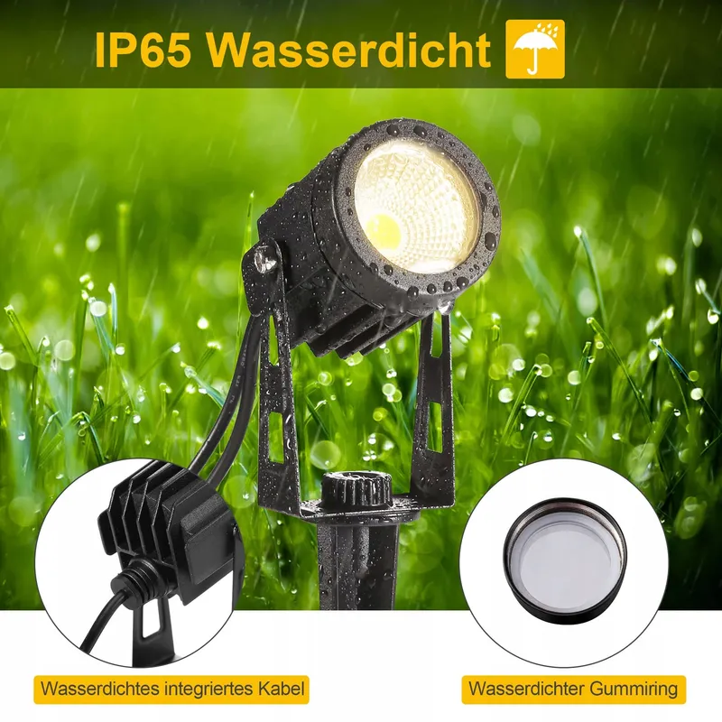 GREENCICK LED Tuinverlichting 6x 1800LM 21m IP65 Waterdicht — foto 2