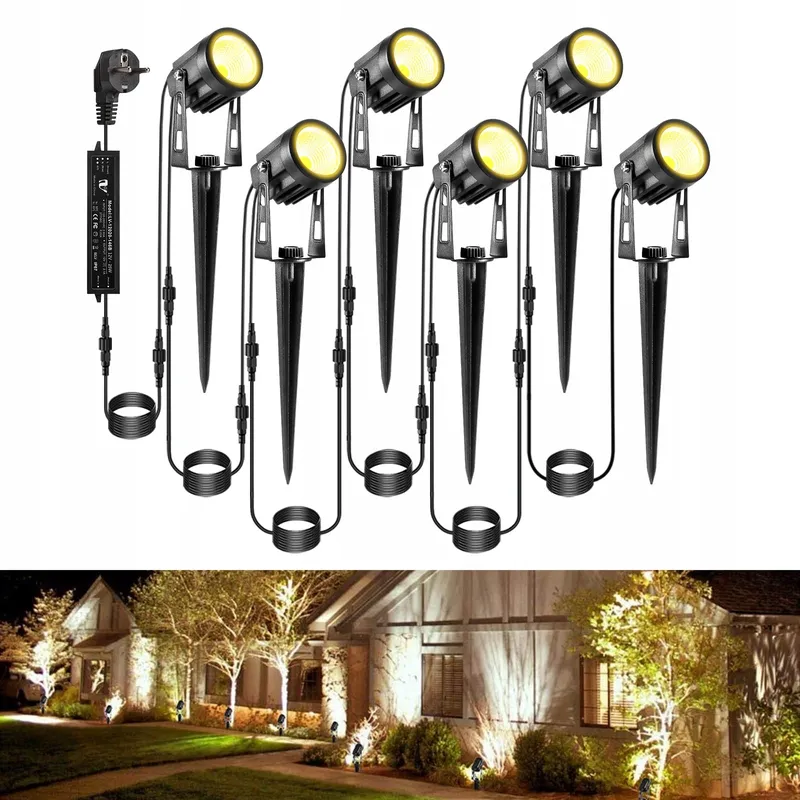 GREENCICK LED Tuinverlichting 6x 1800LM 21m IP65 Waterdicht — foto 1