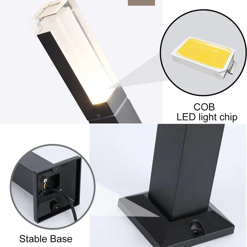 ZTWLEED 2 Stuks LED Tuinlampen 6W Koud Wit IP65 Waterdicht 60cm — foto 6