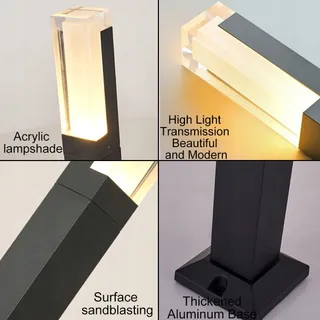 ZTWLEED 2 Stuks LED Tuinlampen 6W Koud Wit IP65 Waterdicht 60cm — miniatuur 4