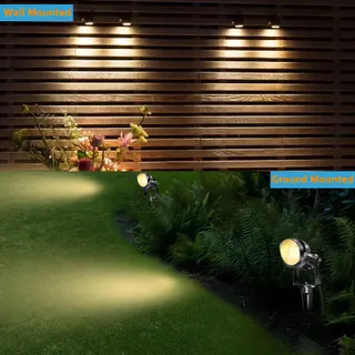 AHOTSUK LED Tuinschijnwerper 10W 1000LM IP66 Patio Paden — miniatuur 7