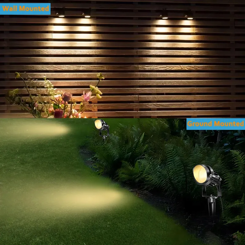 AHOTSUK LED Tuinschijnwerper 10W 1000LM IP66 Patio Paden — foto 7