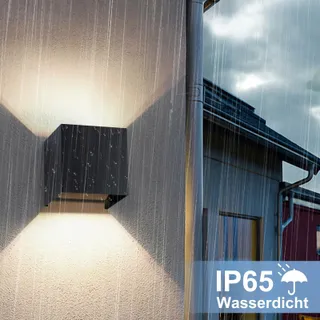 KOWANIE Buitenwandlamp Zwart 4x LED IP65 3000K Woonkamer — miniatuur 5