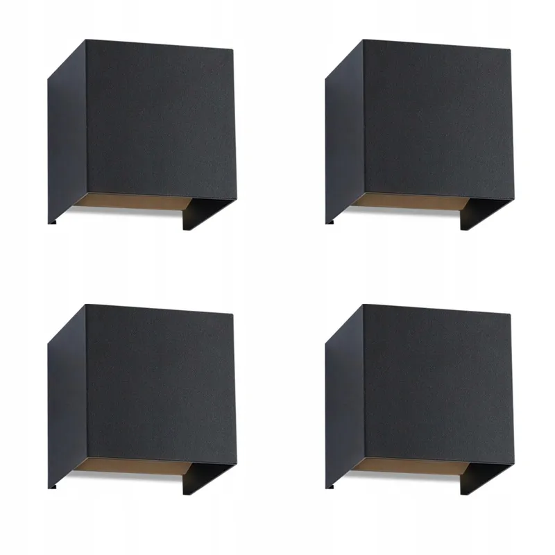 KOWANIE Buitenwandlamp Zwart 4x LED IP65 3000K Woonkamer — foto 7