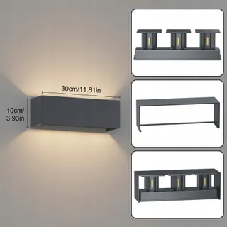 COINMIT 30W LED Buitenwandlamp 3000K IP65 Verstelbare Lichtstroom — miniatuur 4