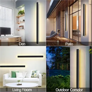 ZTWLEED LED Buitenwandlamp 8W IP65 Waterdicht 6000K 40cm — miniatuur 8