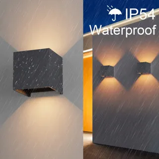 KLIGHTEN Moderne LED Wandlamp 9W IP54 Binnen Buiten 3000K — miniatuur 4