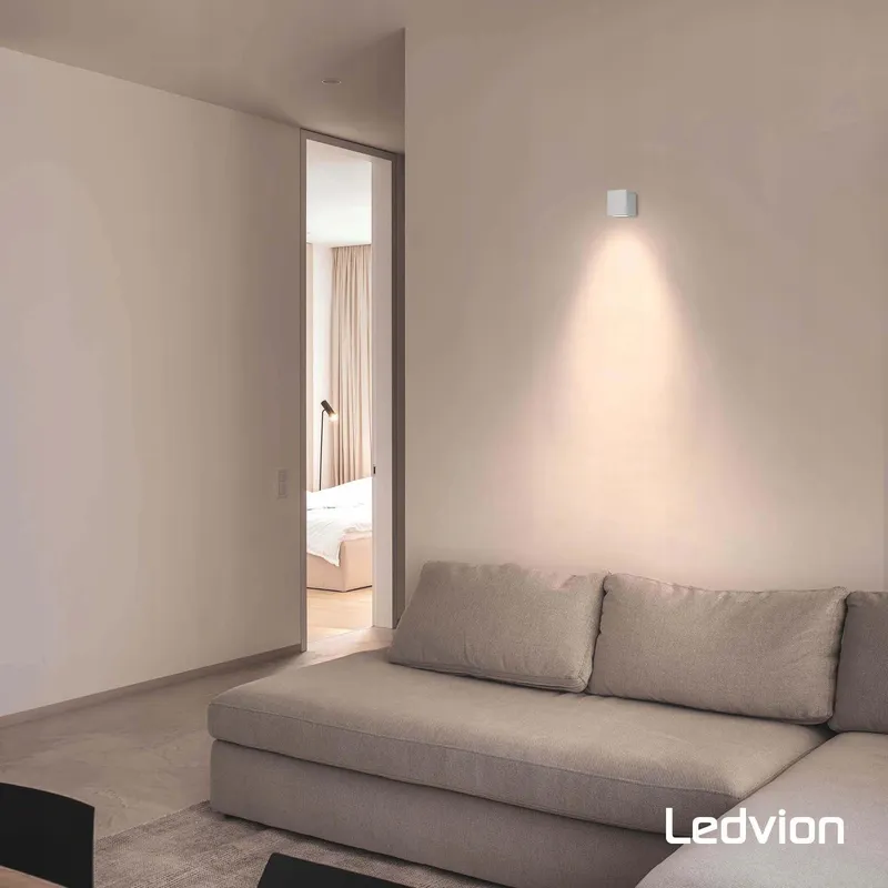 LEDVION San Diego LED Buitenwandlamp Zilver GU10 IP54 — foto 3