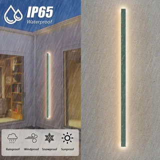KLIGHTEN LED Wandlamp Antraciet IP65 45W 150cm Binnen Buiten — miniatuur 2