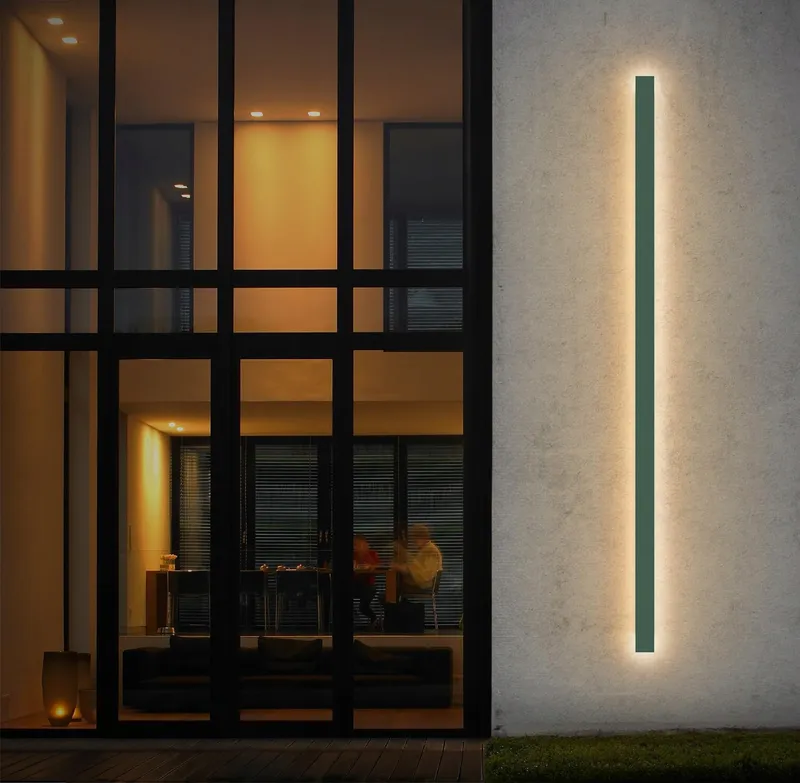 KLIGHTEN LED Wandlamp Antraciet IP65 45W 150cm Binnen Buiten — foto 1