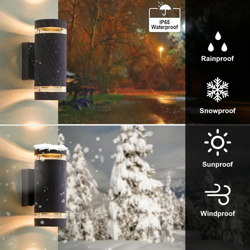 LMP LED Buitenwandlamp Up Down IP65 GU10 Terras Balkon — foto 2