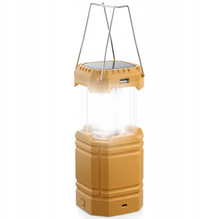 Handslinger Solar Camping Lantaarn LED Zaklamp Powerbank — miniatuur 1