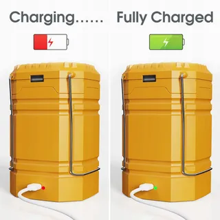 Handslinger Solar Camping Lantaarn LED Zaklamp Powerbank — miniatuur 7