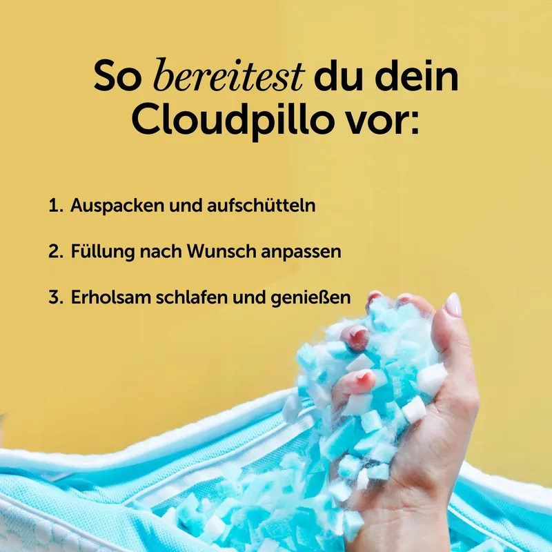 CLOUDPILLO Ergonomische Schuimkussens Hypoallergeen 40x80cm — foto 3