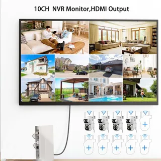 CAMPAMP Draadloos Camerasysteem Buiten Dual WiFi 24/7 Opname — miniatuur 7